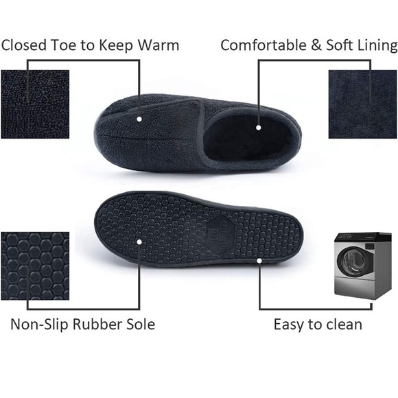 ⭐️NWT Git-up Women Memory Foam Diabetic Slippers With Rubber Sole⭐️ - Picture 4 of 5